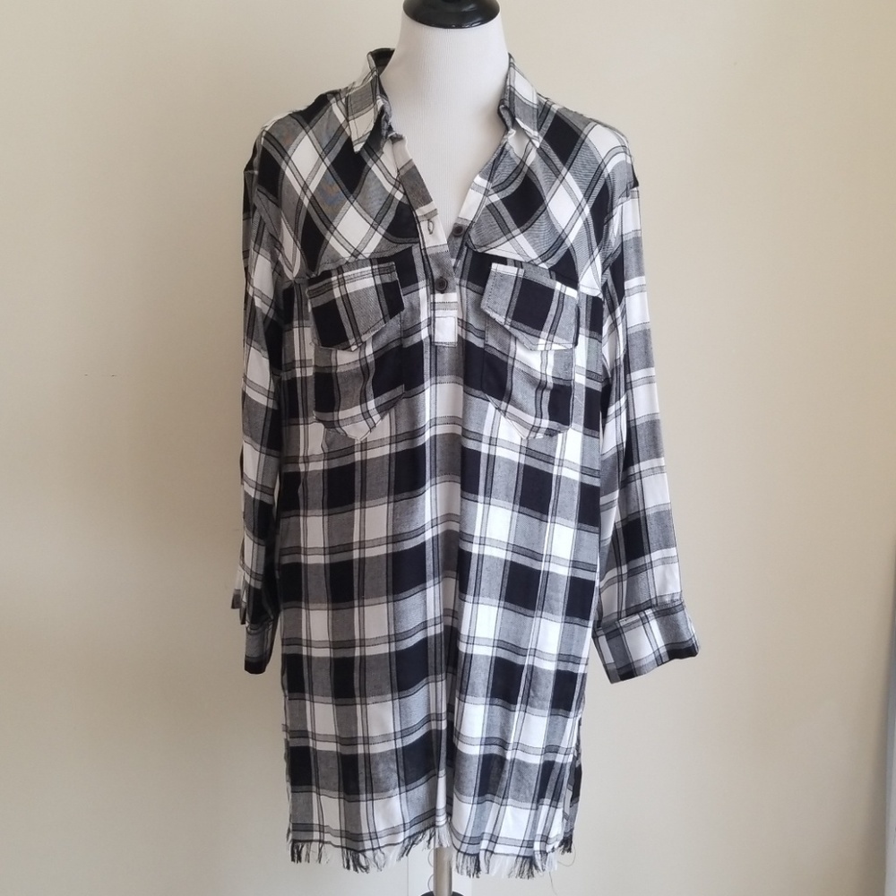 Plaid Tunic